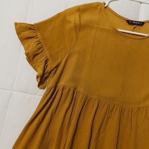 Flounce Sleeve Smock Top